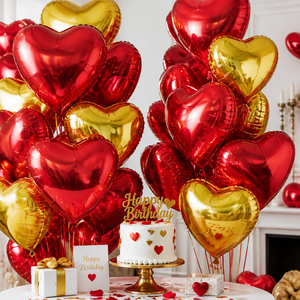 Palloncini a Cuore in Foil d'Aria da <span class=keywords><strong>18</strong></span> Pollici per Decorazioni e Forniture per Feste di Matrimonio, Produttore Cinese di Palloncini per Eventi - Product Image 2