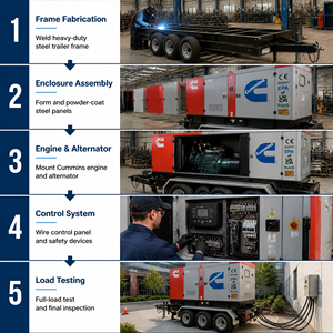 Generador Diésel Super Silencioso Cummins Weichai Yuchai Perkins de 40kva 50kva 40kw, Grupo Electrógeno de 40kva 50kva 60kva 80kw 100kva para el Hogar - Product Image 4