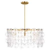 Caprice_Chandelier Luminaires modernes en laiton et verre transparent American ExpressApple PayDiners ClubDiscoverGoogle Pay Mastercard