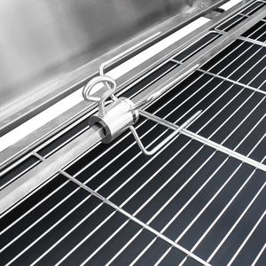 Brocheta de acero inoxidable Barbacoa Estufa de carbón Parillia Rotatif Hibachi <span class=keywords><strong>Parrilla</strong></span> de barbacoa con capucha - Product Image 6