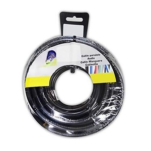 Avvolgitubo tubolare 2 x 1,50 mm, nero, 15 m, ideale per connessioni elettriche e forniture di energia all'aperto. - Product Image 1
