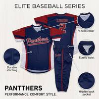 Pabrik Seragam Baseball Custom Langsung dari Pabrik 1 PC MOQ Desain Gratis Sublimasi Bernapas Cepat Kering Tricot Rajutan Ganda