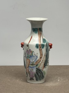 Antiguo China Qing Xuantong Famille Rose Porcelana Jarrón <span class=keywords><strong>DE</strong></span> ARTE Par <span class=keywords><strong>de</strong></span> FAMILLE ROSE ESPEJO IMAGEN JARROS CON ASAS DORADAS - Product Image 3