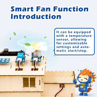 Zetok Casa de Madera DIY para Mayores de 8 Años, Kit de Iniciación con Sensor, Granja Inteligente Programable con Código Visual, Kit de Aprendizaje STEM