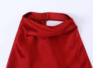 TAOP&ZA Otoño Invierno 2025 Nuevo <span class=keywords><strong>Vestido</strong></span> <span class=keywords><strong>Largo</strong></span> Sexy <span class=keywords><strong>con</strong></span> Espalda Descubierta y Cuello Halter Estilo Europeo y Americano 9899332 - Product Image 4