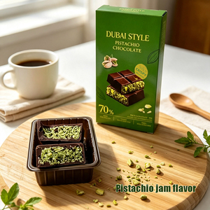 <span class=keywords><strong>Chocolats</strong></span> de Dubaï 3 saveurs : pistache, noix de coco, noisette, enrobés de chocolat, boîte de 60g, <span class=keywords><strong>chocolats</strong></span> OEM - Product Image 4