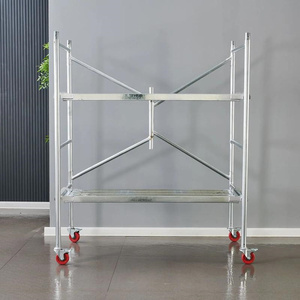 Échelle mobile portative de plate-forme de travail d'échafaudage de <span class=keywords><strong>tour</strong></span> d'échafaudage de roulement pour l'entretien - Product Image 3