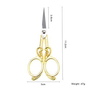 Tijeras de Sastre Profesionales Portátiles de 11.2*5CM para Coser, Bordar y Manualidades - Hoja de Acero Inoxidable de Alta Calidad, Zinc - Product Image 2