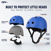 Ensemble casque et protections pour vélo enfant 7 pièces certifié CE EN1078, équipement de protection réglable pour skateboard et trottinette pour garçons et filles