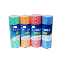 Rouleau de torchons de cuisine jetables, tissu multi-usages, facile à déchirer, chiffon de nettoyage pour la cuisine, chiffon de nettoyage jetable pour la maison