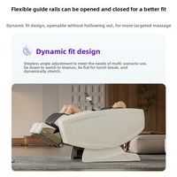 Fauteuil de massage électrique intelligent de luxe à double rail, entièrement automatique, pour usage domestique, avec fonction cabine spatiale et massage corporel complet