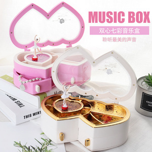 Elegante <span class=keywords><strong>Caja</strong></span> <span class=keywords><strong>Musical</strong></span> <span class=keywords><strong>de</strong></span> Bailarina <span class=keywords><strong>en</strong></span> <span class=keywords><strong>Forma</strong></span> <span class=keywords><strong>de</strong></span> Corazón, Regalo <span class=keywords><strong>de</strong></span> San Valentín para Niñas, Joyero <span class=keywords><strong>Musical</strong></span> - Product Image 4