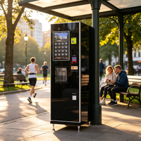 Distributeur automatique de café avec 58 variétés de boissons, grand écran tactile de 21,5 pouces avec SDK, paiement par carte de crédit et pièces, gestion à distance intelligente