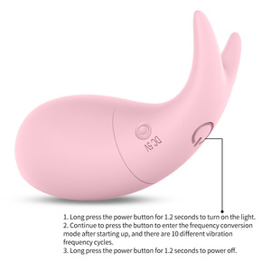 Women's Rechargeable Waterproof Small Whale 10-Frequency Quiet Wearable <b>Vibration</b> Stick Masturbator Sex Toy - Product Image 3