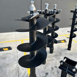 Máquinas de perforación de agujeros de tierra Taladro de tierra hidráulico para excavadora de cargadora de dirección deslizante - Product Image 1