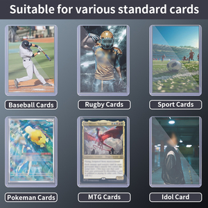 Pelindung Kartu Trading Transparan Ukuran 3" X 4", Hard Card Sleeves, Pelindung Kartu <span class=keywords><strong>Top</strong></span> <span class=keywords><strong>Loader</strong></span> 35pt - Product Image 6