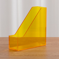 Vase en forme de livre en acrylique décoratif moderne pour la maison, vente en gros, bleu clair, rouge, brun avec glaçure transparente pour fleurs de sol