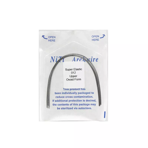 Filo per arco rettangolare ortodontico dentale Niti supporto per arco dentale inferiore superiore in acciaio inossidabile Super elastico - Product Image 6