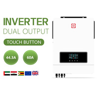 6Kw 8Kw 10Kw 12Kw Çift Üçlü String Güneş Enerjisi MPPT Ev Tipi DC/AC İnverter %100 Verimli Tek Fazlı IP65 Şebeke Bağlantılı 50Hz 48VDC 240VAC