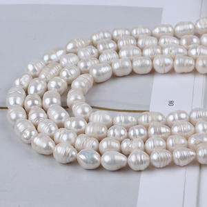 ลูกปัดมุกน้ำจืดทรงข้าวสารสีขาวธรรมชาติ ขนาด 7-8/8-9/9-10 มม. สำหรับทำเครื่องประดับ DIY วัสดุทำจากมุกทรงข้าวสารแบบหลวม ขายส่ง - Product Image 3