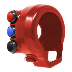 Cache de commande d'accélérateur avec interrupteur de guidon intégré pour Aprilia RSV4 (Rouge) - Product Image 3