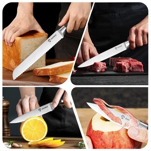 שחור משולש קלאסי srvet 3 יח 'סכין שף סט - Product Image 5