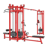 Appareil de musculation commercial multifonctionnel 5 stations, équipement de gym, crossover à câbles Jungle, machine multifonctionnelle 8 stations