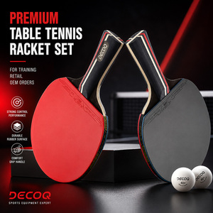 <span class=keywords><strong>Raquette</strong></span> de tennis de table personnalisée en bois, ensemble de raquettes de <span class=keywords><strong>ping</strong></span>-<span class=keywords><strong>pong</strong></span> de <span class=keywords><strong>bonne</strong></span> qualité, manche long - Product Image 1