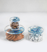 Maßgefertigte Umweltfreundliche Recycelbare Tragbare Transparente Runde Acryl-Hochzeits-Gastgeschenkbox für Süßigkeiten und Schokolade