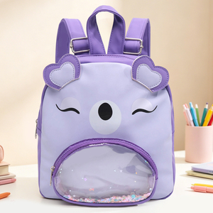 <span class=keywords><strong>Mochila</strong></span> Infantil Personalizada con Orejas de Animales en 3D, Impermeable, de PU, para Niños y Niñas en Edad <span class=keywords><strong>Preescolar</strong></span>, con Bolsillo <span class=keywords><strong>Transparente</strong></span> de Lentejuelas - Product Image 1