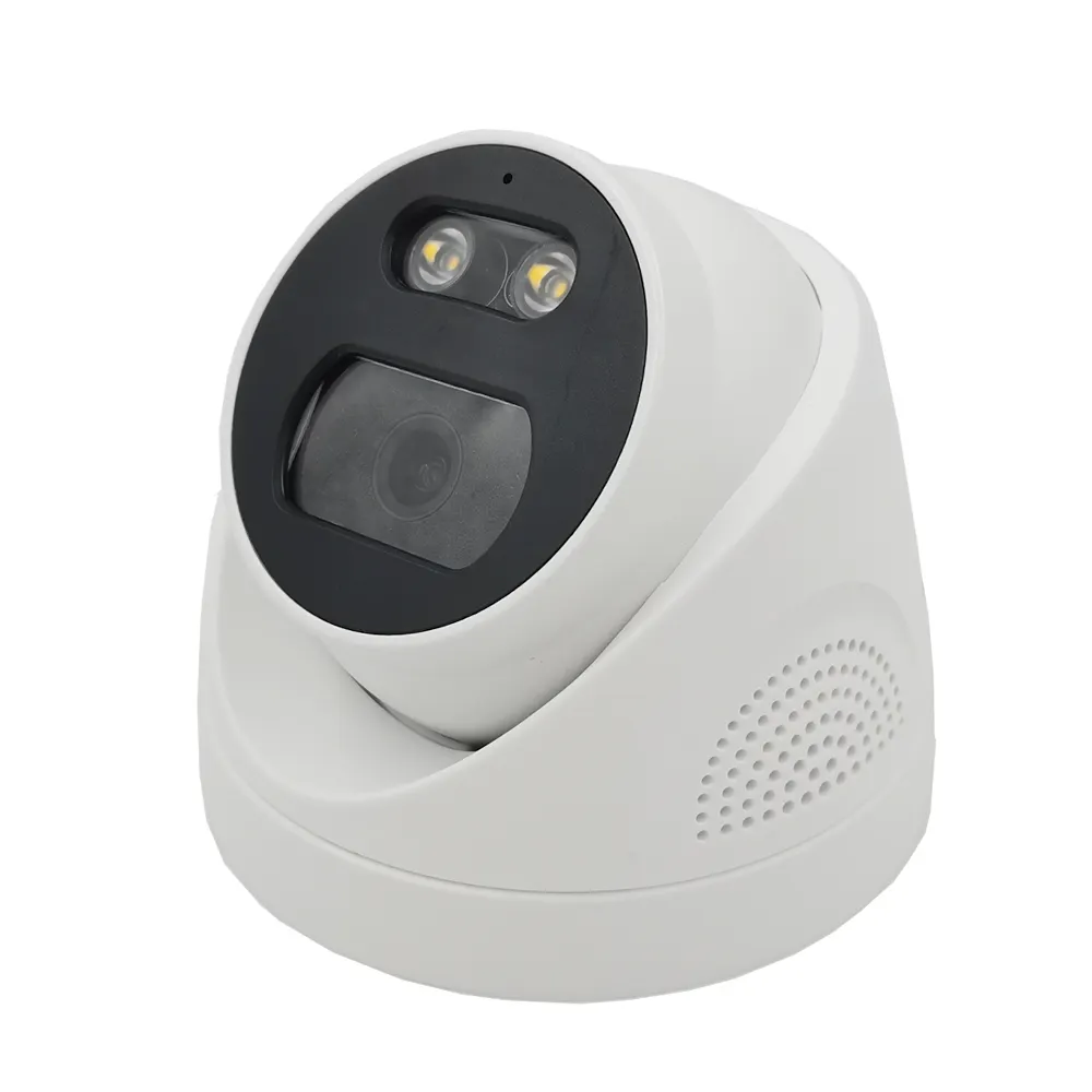 PoE 5Mp Colorvu IP Camera with 2.8mm Lens Full Color Night Vision One Way Audio Human Shape Detection Camara de seguridad