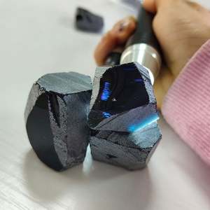 200 g/lote Topacio Londres azul oscuro #48 Color sin cortar nanosital materia prima sintética Nano piedra preciosa Piedra en bruto - Product Image 5