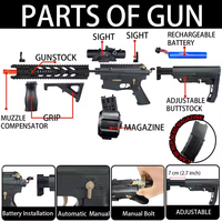 Pistola de Juguete Eléctrica Splat Blaster Viper M4A1, Juego de Disparos al Aire Libre para Niños, Competición de Disparos en Acción Real, Pistola de Juguete M416