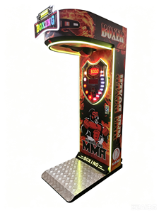 Máquina de Juego Arcade de Boxeo con Monedas, Medidor de Fuerza de Puñetazo MMA, Construcción de Plástico y Metal, en Inglés, para Bares y Parques de Diversiones - Product Image 1