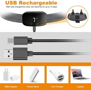 Xcho Geen Elektrische Schok Bast Stophalsband Hondentrainingsapparaat 2 Modi Piep En Trillingen Alleen Voor Kleine Honden Anti-Schorskraag - Product Image 4