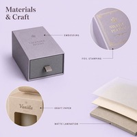 Maßgefertigte Duftkerzen-Geschenkboxen für Unternehmen Kraftpapier-Verpackung Großhandel Elegante Schicke Klassische Boxen