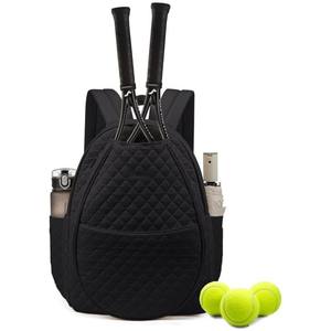 Sac de tennis matelassé léger, sac à dos de grande capacité, sac de raquette de pickleball avec compartiment séparé pour raquette, sac de pickleball - Product Image 6