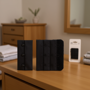 Estensore per reggiseno Ilan 5,5 cm nero con chiusura a gancio e occhiello per regolazione intimo femminile - Product Image 2