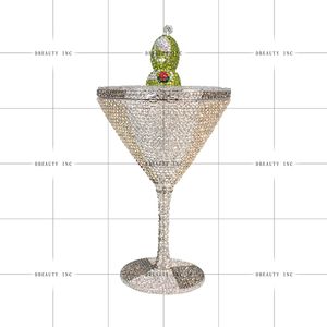 Women Luxury Classic Fashion Goblet Rhinestone Evening Clutch Bag with Diamond Accents <b>for</b> Prom and Cocktail Parties - Product Image 4