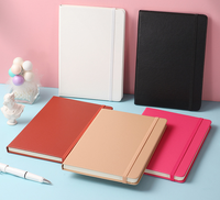 Cuaderno de papelería de cuero PU de dibujos animados A5 con logotipo personalizado cuaderno diario para estudiante