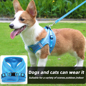 Arnés Ajustable para Mascotas de Malla Transpirable de Poliéster con Reflectivo, Correa Reflectante para Perros y Gatos, Collar para Cachorros y Gatos - Product Image 6