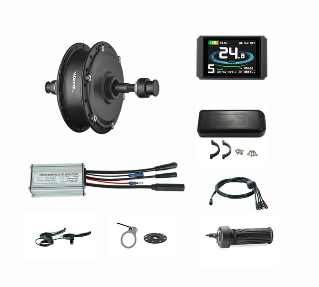 250W 48V DC Kit Speed Control & Thumb Throttle Scooter Ebike Electric Motor Conversion Kit