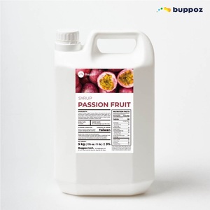 น้ำเชื่อมเสาวรส 5 กก. ขวด ฮาลาล HACCP สำหรับร้านชานมไข่มุก ชานม จำหน่ายส่ง - Product Image 1