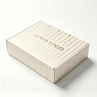 Boîtes d'expédition en carton ondulé blanc personnalisées, imprimées en couleur avec encre de soja recyclée multifonctionnelle pour les cosmétiques