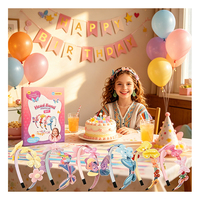 Kit de Décoration pour Cheveux de Filles DIY : Autocollants Sirène et Licorne, Strass, Rubans – Pack Créatif pour Anniversaire et Fournitures de Jouets