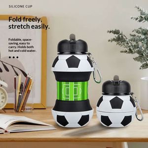 Vaso Plegable de Silicona y PP para Deportes al Aire Libre, con Mosquetón, Creativo, Portátil, Antiderrames y Duradero para Estudiantes y Niños - Product Image 1