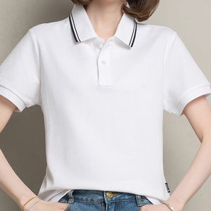 Camisetas Polo blancas de fábrica personalizadas profesionales para <span class=keywords><strong>mujer</strong></span> - Product Image 1