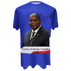 T-shirt de campagne électorale rouge 110 g/m² avec impression personnalisée de photo et de logo du candidat - Product Image 4