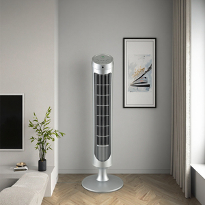 Ventilateur tour sans pales en plastique, simple, à piles/électrique, avec télécommande numérique, brumisateur, faible bruit, pour bureau, maison et hôtel - Product Image 2
