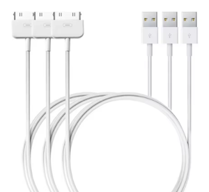 สายชาร์จ USB 30ขาสำหรับ iPhone 4 4S 3 <span class=keywords><strong>3GS</strong></span> iPod NANO iPad 1 2 3 USB 30 PIN 1เมตร - Product Image 2